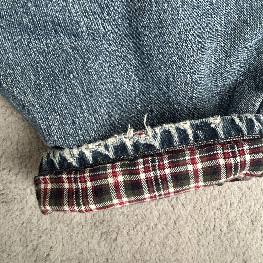 Eddie Bauer Fleece Lined Jeans Mens 38 X 32 Relaxed Fit Denim Outdoor Hunting - Picture 15 of 16